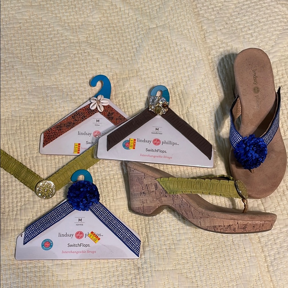 Lindsay Phillips SwitchFlops with 4 interchangeable straps